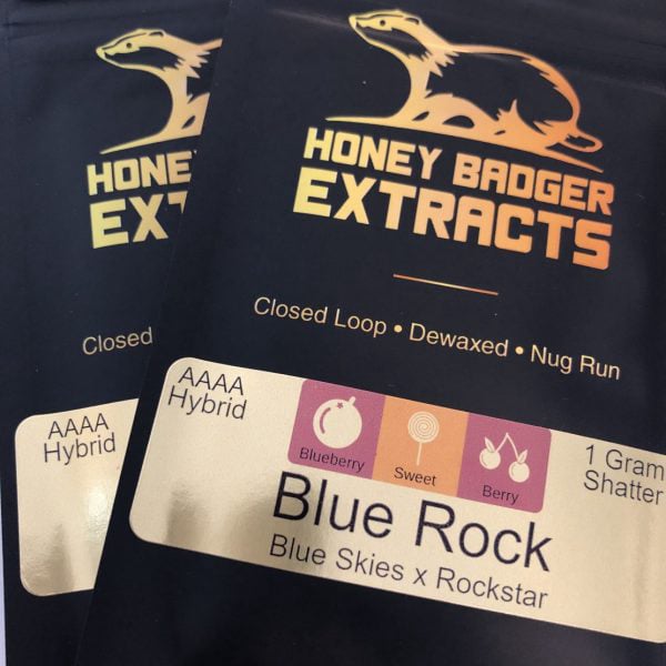 Honey-Badger-Extracts-Shatter-blue-rock