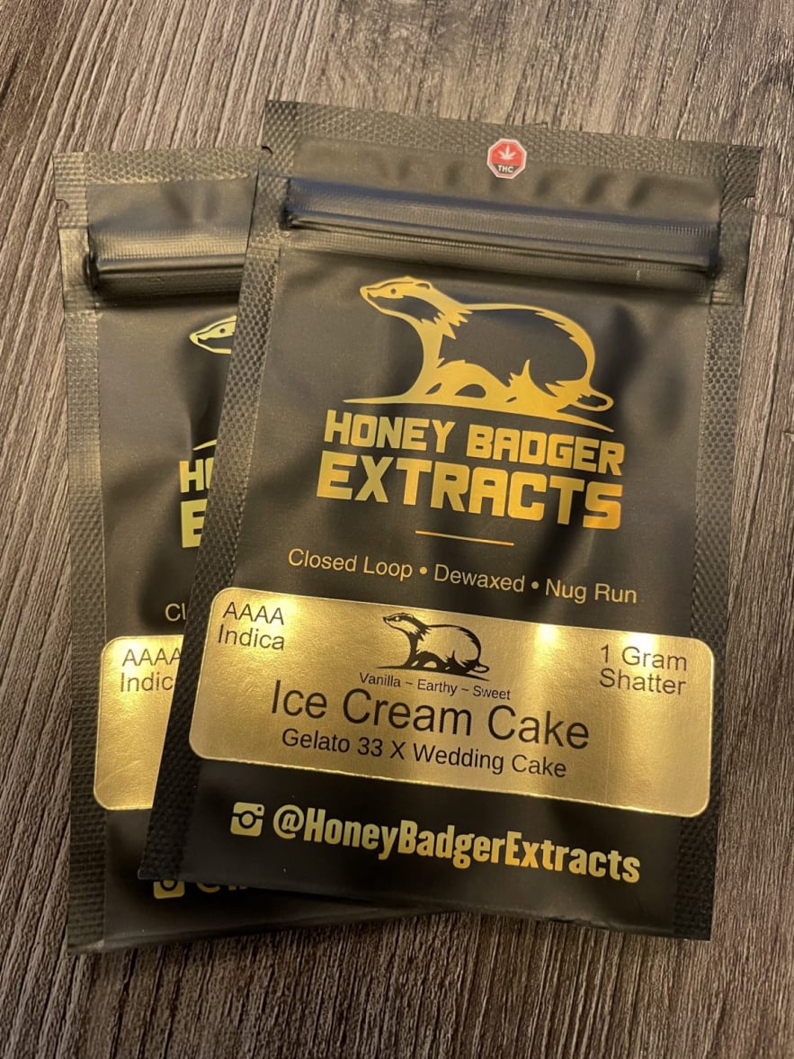 Honey-Badger-Extracts-Shatter-Ice-Cream-Cake